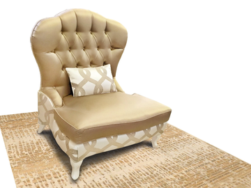 GOLD - Tufted fabric armchair by CASA +39 - view 2